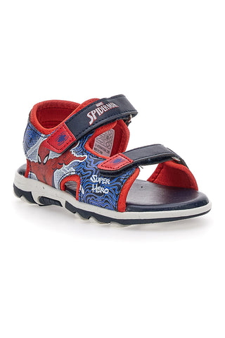 Sandali Blue e Rossi Con Strappi In Velcro Spiderman 15301