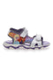 Lila und silberne Sandalen mit Klettverschluss, Frozen 17308
