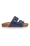 Ciabatte Blu Con Plantare In Vera Pelle Pittarello Bio 257206