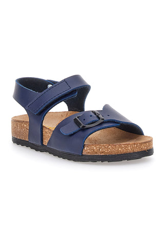 Sandali Blu Con Strappi In Velcro Pittarello Bio 257080