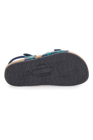 Sandali Blu e Verdi Con Plantare In Vera Pelle Pittarello Bio 257066