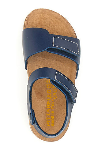 Sandali Blu Con Velcro Pittarello Bio 257081