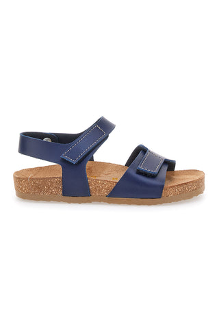 Sandali Blu Con Strappi In Velcro Pittarello Bio 257081