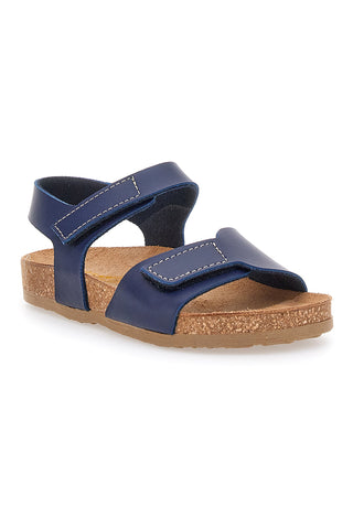 Sandali Blu Con Strappi In Velcro Pittarello Bio 257081