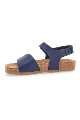 Sandali Blu Con Strappi In Velcro Pittarello Bio 257081