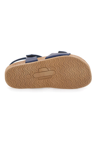 Sandali Blu Con Strappi In Velcro Pittarello Bio 257081