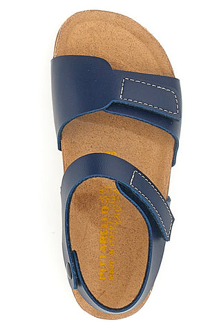 Sandali Blu Con Strappi In Velcro Pittarello Bio 257081