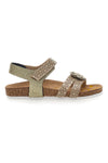 Goldene Sandalen mit Klettverschluss Pittarello Bio 257712