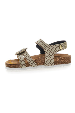 Goldene Sandalen mit Klettverschluss Pittarello Bio 257712