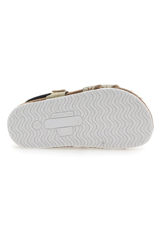 Goldene Sandalen mit Klettverschluss Pittarello Bio 257712