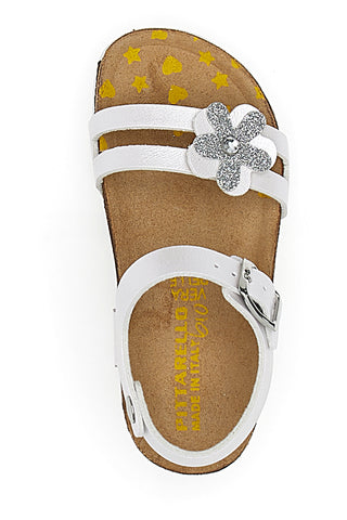 Weiße Riemchensandalen Pittarello Bio 257007