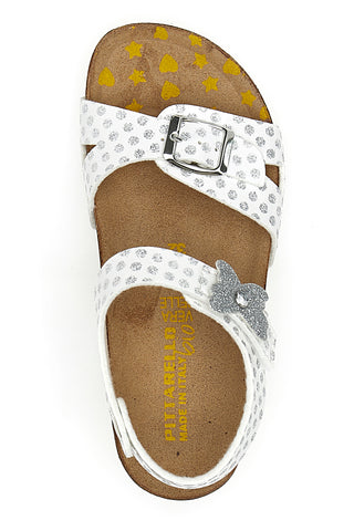 Sandali Bianchi a Pois Pittarello Bio 257084