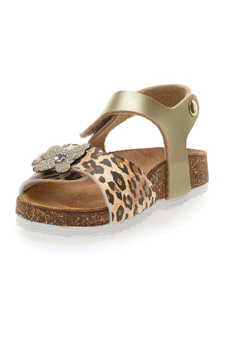 Sandali Leopardati con Velcro Pittarello Bio 257741