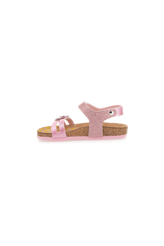 Sandali Rosa con Fiorellino Glitter Pittarello Bio 257005