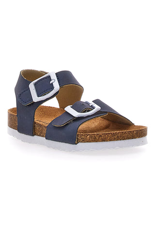 Sandali Blu Con Fibbie Pitt Kids 14466