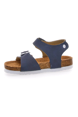 Sandali Blu Con Fibbie Pitt Kids 14466