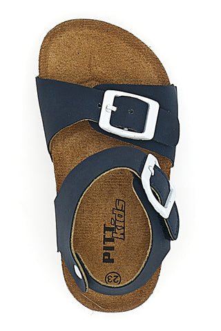 Sandali Blu Con Fibbie Pitt Kids 14466