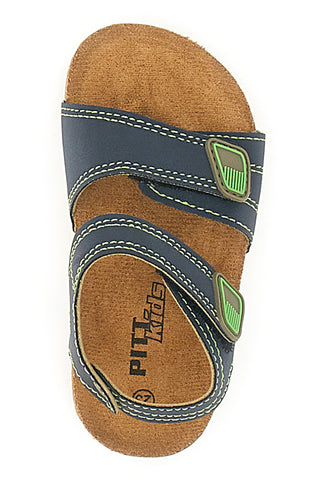 Sandali Blu con chiusura a strappo PITT KIDS 14128