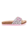 Ciabatte Bianche Leopardate Pitt Kids 14403