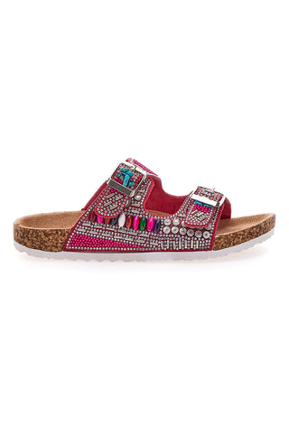 Ciabatta colorata a doppia fascia PITT KIDS 14404