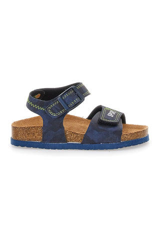 Pitt Kids Blaue Camouflage-Sandalen 14431