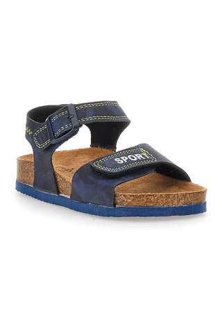 Pitt Kids Blaue Camouflage-Sandalen 14431