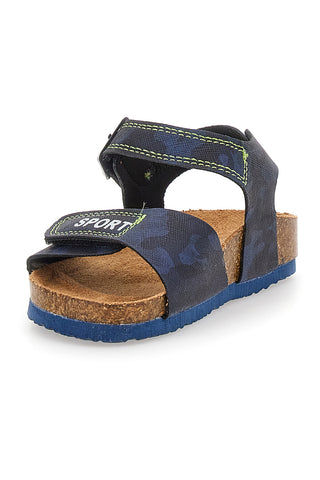 Pitt Kids Blaue Camouflage-Sandalen 14431