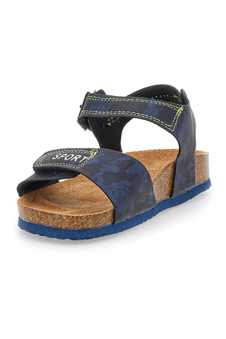 Sandali Blu Con Strappi In Velcro Pitt Kids 14431