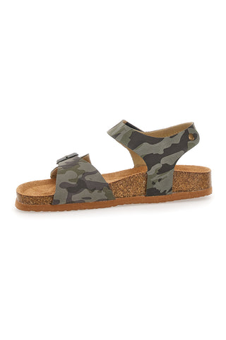 Sandali Verdi Camouflage Con Strappi In Velcro Pitt Kids 14432