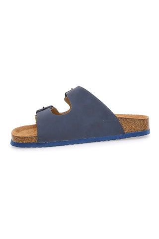Pitt Kids blaue Hausschuhe mit verstellbaren Schnallen 41701