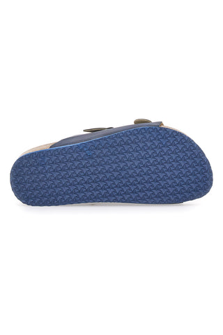 Pitt Kids blaue Hausschuhe mit verstellbaren Schnallen 41701