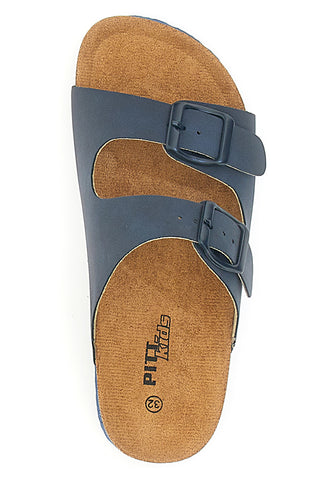 Pitt Kids blaue Hausschuhe mit verstellbaren Schnallen 41701