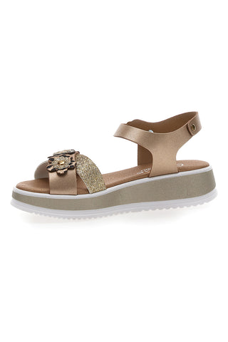 Goldene Sandalen mit Riemen Grazie Girl 11242053