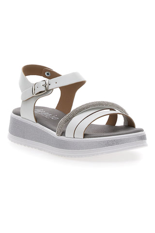 Elegante weiße Zeremoniensandalen Grazie Girl 11243104