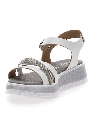 Elegante weiße Zeremoniensandalen Grazie Girl 11243104