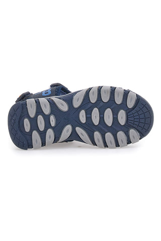 Blaue halboffene Sandalen mit Klettverschluss Pitt Kids 13095