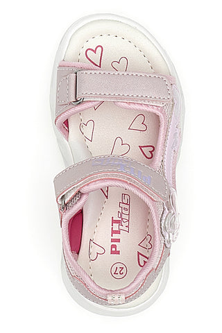 Rosa Sandalen mit Lichtern für Mädchen Pitt Kids 201161