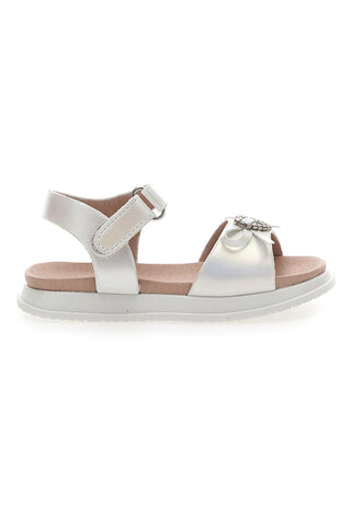 Pitt Kids weiße Schleifensandalen 39244