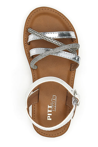 Sandali Bianchi con Cinturino Pitt Kids 392433