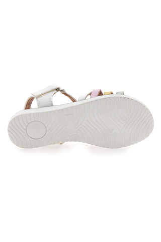 Weiße Sandalen mit bunten Details Pitt Kids 392423