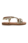 Pitt Kinder goldene Riemensandalen 392430