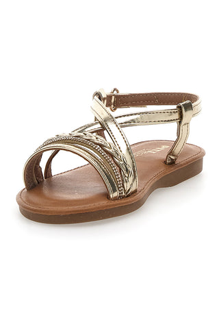 Sandali Dorati con Cinturino Pitt Kids 392430