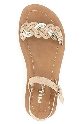 Elegante nackte Sandalen mit Riemen Pitt Kids 18183