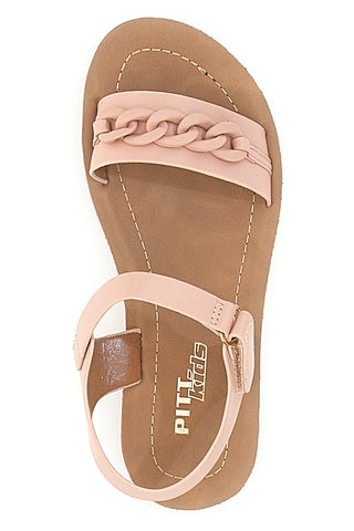 Sandalen mit rosa Riemen und Kette Pitt Kids 18150