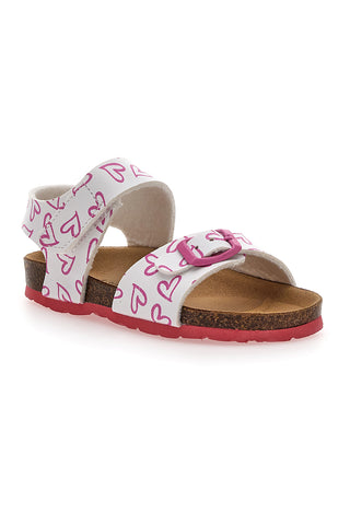 Sandali con Cuori Rosa e Bianchi Pitt Kids 45289