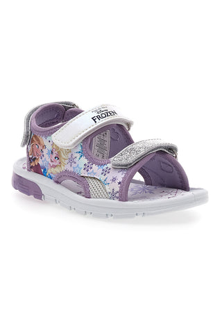 Lila und silberne Sandalen mit Rissen Disney Frozen 4310486