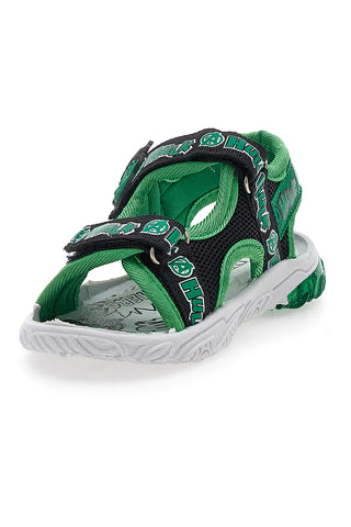 Grüne und schwarze Sandalen mit Klettverschluss Disney Hulk 1010159