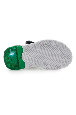 Grüne und schwarze Sandalen mit Klettverschluss Disney Hulk 1010159