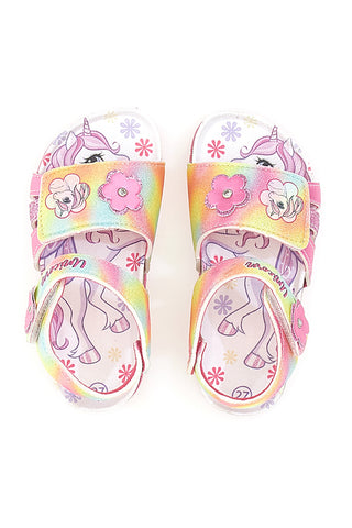 Mehrfarbige Sandalen mit Disney-Einhorn 80100083