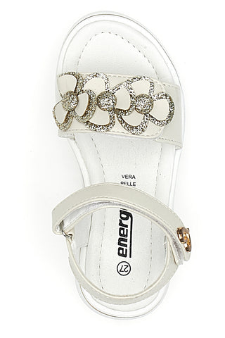 Sandali Argento Con Fiori 2FENERGY 538